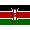 DRAPEAU KENYA EN TISSU 90 X 150 CM