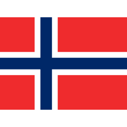 DRAPEAU NORVEGE EN TISSUS 90 X 150 CM