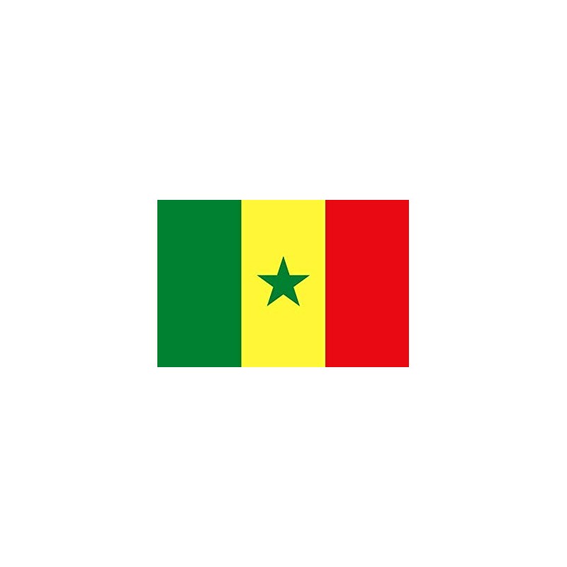DRAPEAU SENEGAL EN TISSU 90 X 150 CM