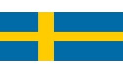 DRAPEAU SUEDE EN TISSUS 90 X 150 CM