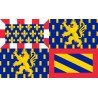 DRAPEAU EN TISSU BOURGOGNE FRANCHE COMTE 90 X 150 CM