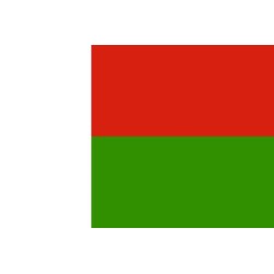 DRAPEAU MADAGASCAR EN TISSU 90 X 150 CM