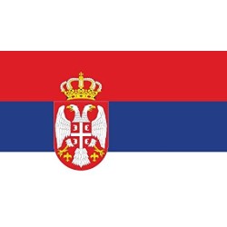 DRAPEAU SERBIE EN TISSU 90 X 150 CM