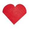 20 SERVIETTES COEUR ROUGE