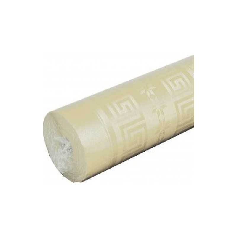 NAPPE DAMASSEE IVOIRE 1,20M X 6 M