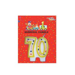 BOUGIE MULTICOLORE 70 ANS