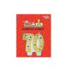 BOUGIE MULTICOLORE 70 ANS