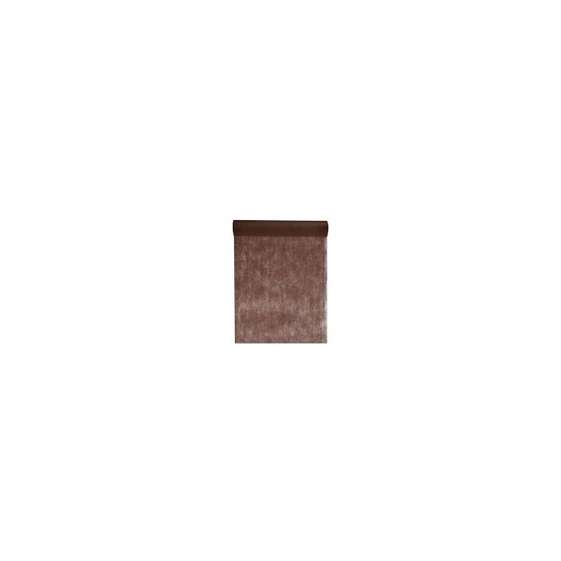 CHEMIN DE TABLE ELEGANCE MARRON 30 CM X 10 M