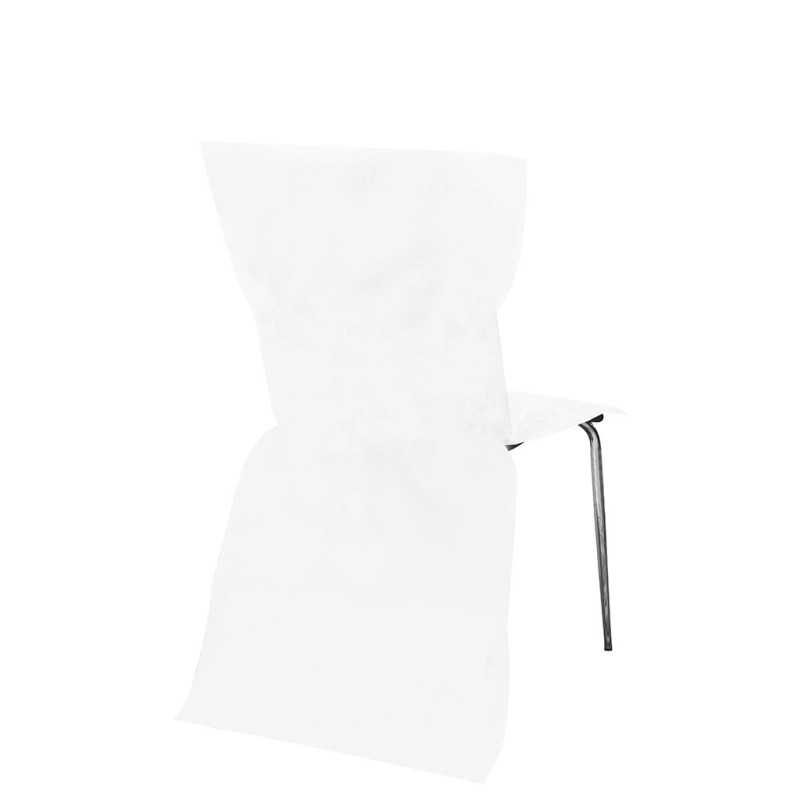 6 HOUSSES DE CHAISE BLANCHE