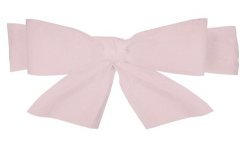 6 NOEUDS POUR HOUSSE DE CHAISE ROSE PASTEL 19 CM X 3 M