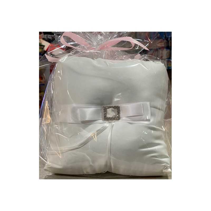 COUSSIN A ALLIANCES BLANC 17 X 17 CM
