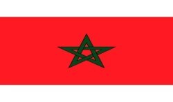DRAPEAU DU MAROC EN TISSUS 90 X 150 CM