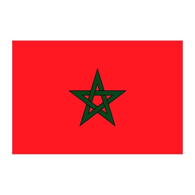 DRAPEAU DU MAROC EN TISSUS 90 X 150 CM