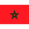 DRAPEAU DU MAROC EN TISSUS 90 X 150 CM