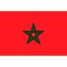 DRAPEAU DU MAROC EN TISSUS 90 X 150 CM