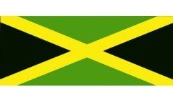 DRAPEAU EN TISSU JAMAIQUE 90 X 150 CM