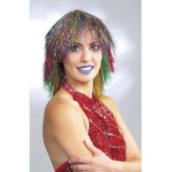 PERRUQUE LAMEE MULTICOLORE