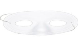 MASQUE LOUP A PEINDRE BLANC