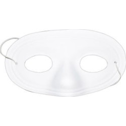 MASQUE LOUP A PEINDRE BLANC