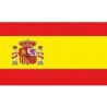 DRAPEAU EN TISSUS ESPAGNE 90 X 150 CM