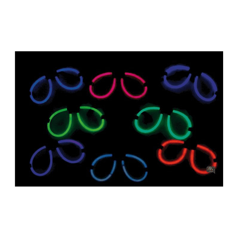 LUNETTES FLUO GLOW STICK COULEURS ASSORTIES