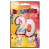 BOUGIE MULTICOLORE CHIFFRE 20