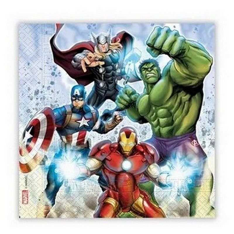 20 SERVIETTES AVENGERS 33 X 33 CM