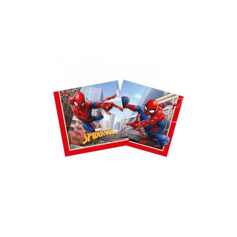 20 SERVIETTES SPIDERMAN 33 X 33 CM 