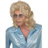PERRUQUE + MOUSTACHE ANNEES 70 BLONDE