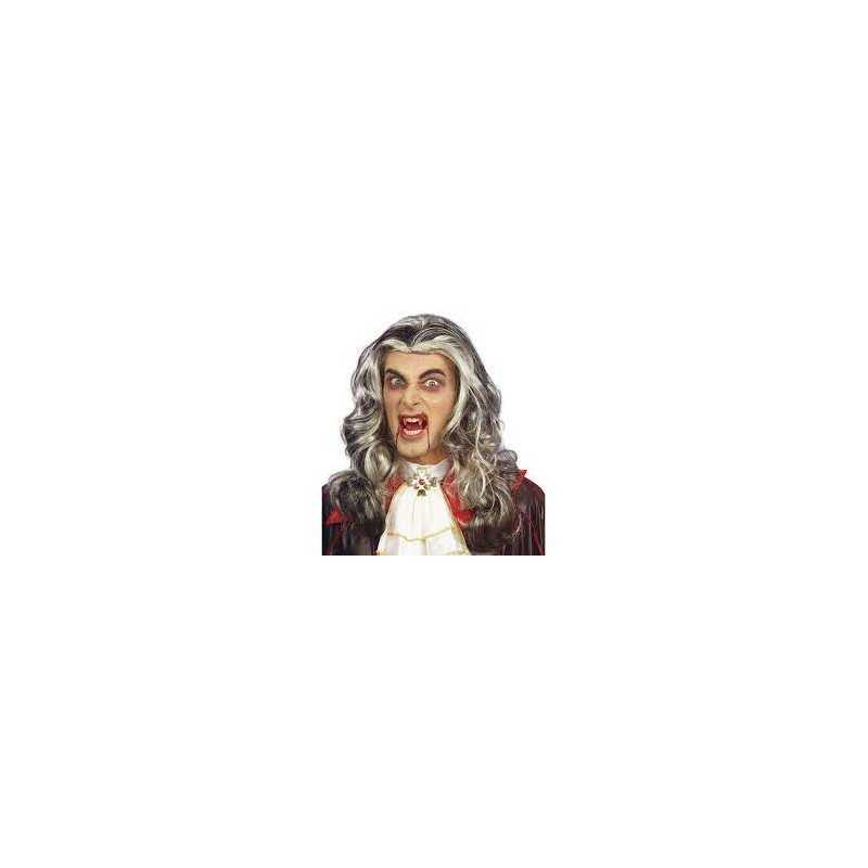 PERRUQUE CHEVEUX LONG GRIS VAMPIRE 