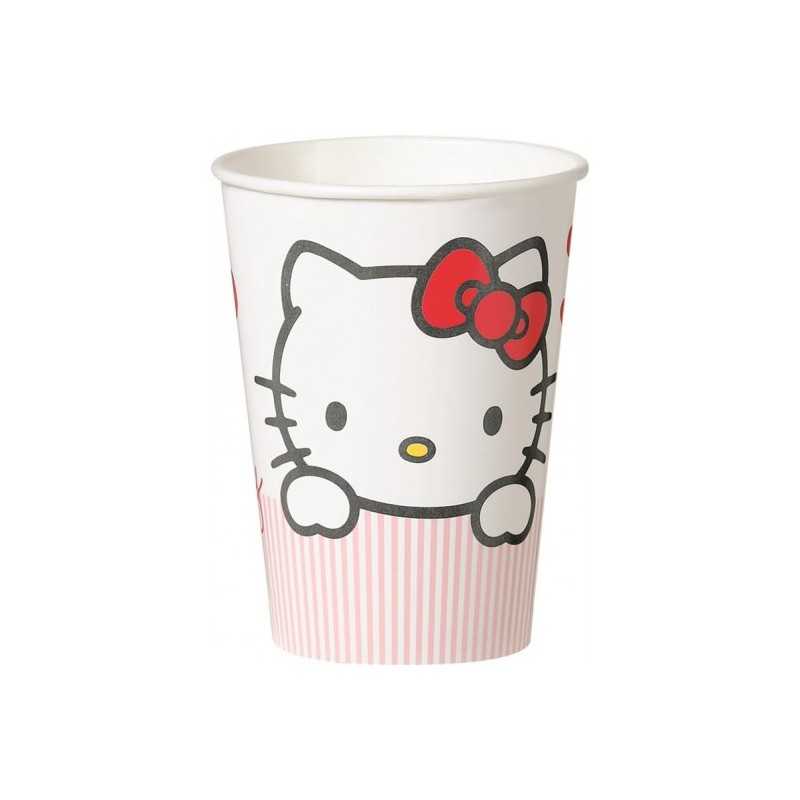 8 GOBELETS HELLO KITTY