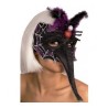 MASQUE LONG NEZ NOIR ET VIOLET