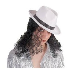 PERRUQUE MICKAEL JACK'O NOIRE BOUCLEE MI LONGUE