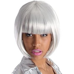PERRUQUE CARRE GRIS CLAIR