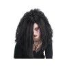 PERRUQUE NOIRE CHEVEUX LONGS CHANTEUR SATANIQUE
