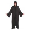 CAPE NOIRE A CAPUCHE PRETRE SATANIQUE 180 CM