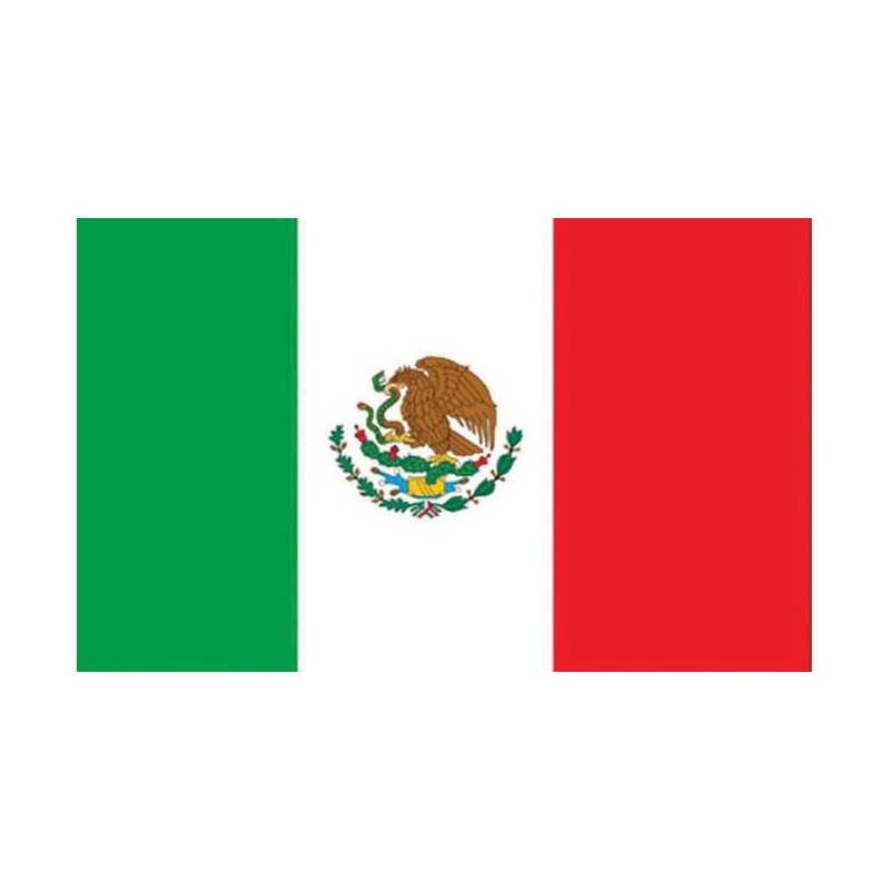 DRAPEAU MEXIQUE EN TISSU 90 X 150 CM