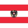 DRAPEAU ETAT D'AUTRICHE 90 X 150 CM AVEC BLASON