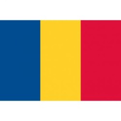 DRAPEAU ROUMANIE OU TCHAD 90 X 150 CM