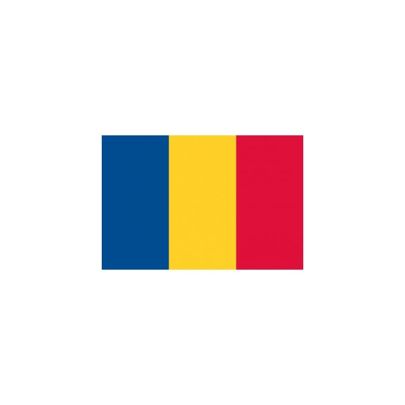 DRAPEAU ROUMANIE OU TCHAD 90 X 150 CM