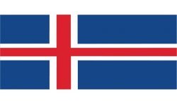 DRAPEAU ISLANDE 90 X 150 CM