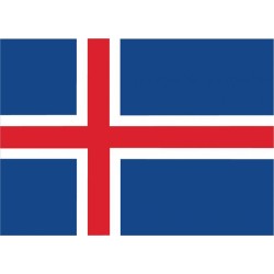 DRAPEAU ISLANDE 90 X 150 CM