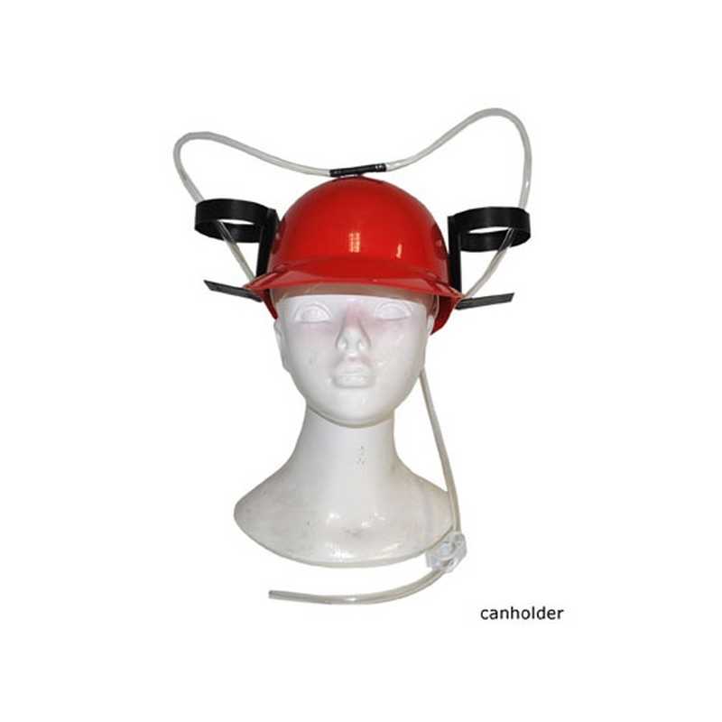 CASQUE ROUGE DE LA SOIF AVEC PORTE BOISSON