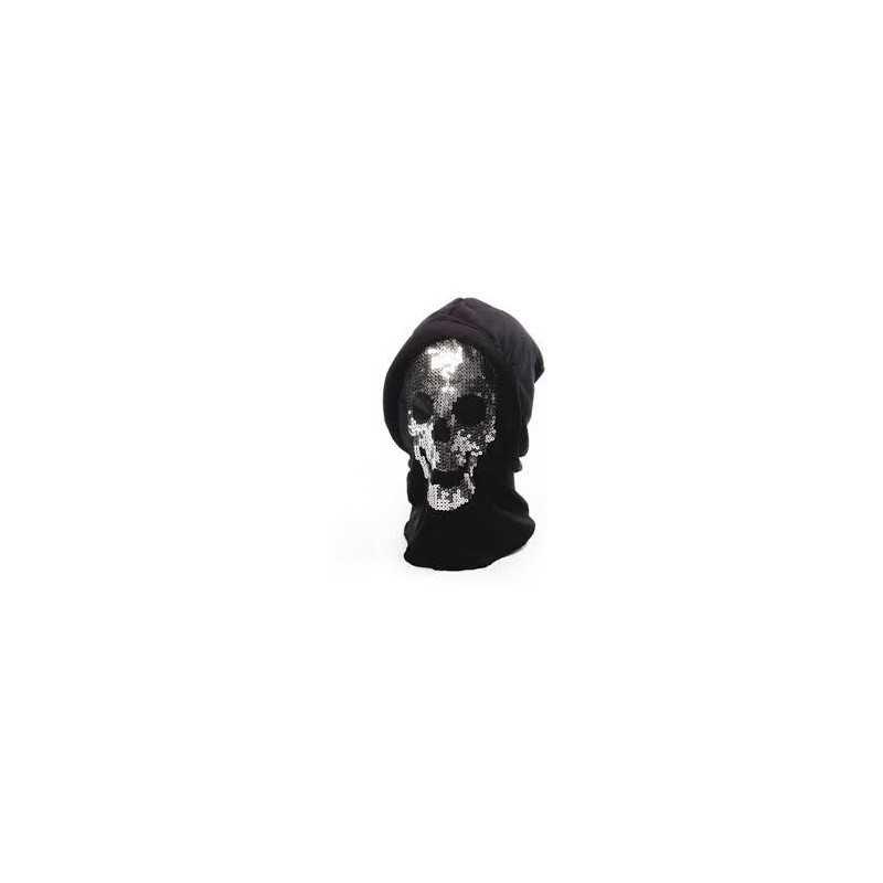 CAGOULE HALLOWEEN SQUELETTE STRASS