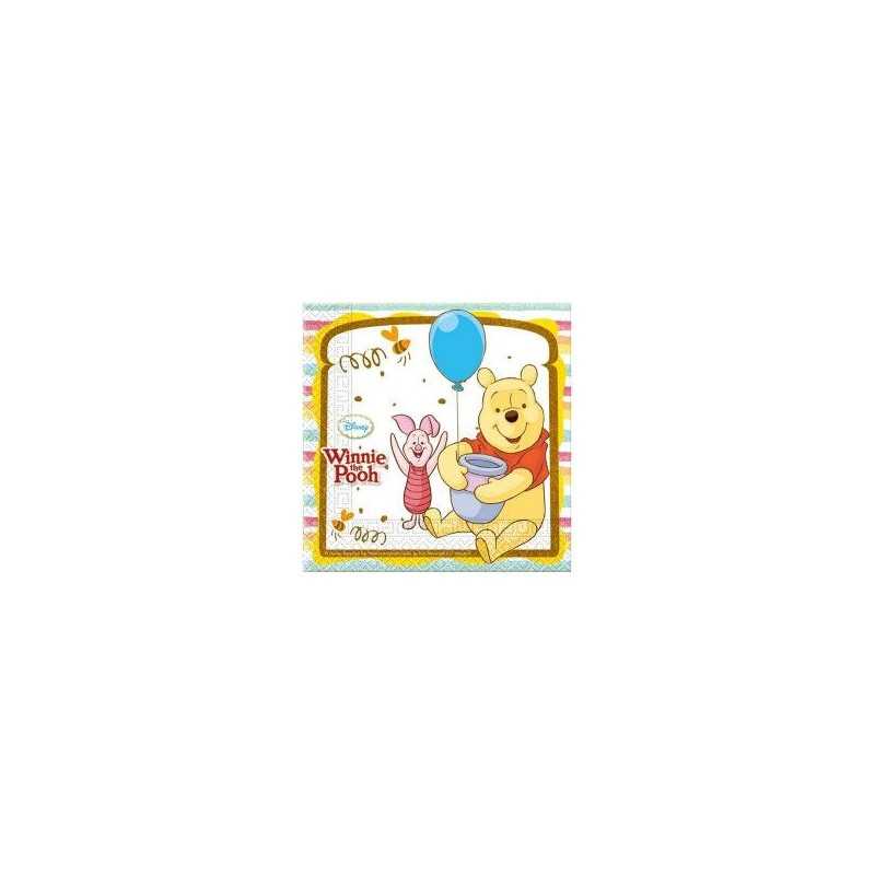20 SERVIETTES WINNIE THE POOH 33 X 33 CM