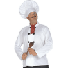 SET CUISINIER ADULTE TOQUE BLOUSE ET BANDANA