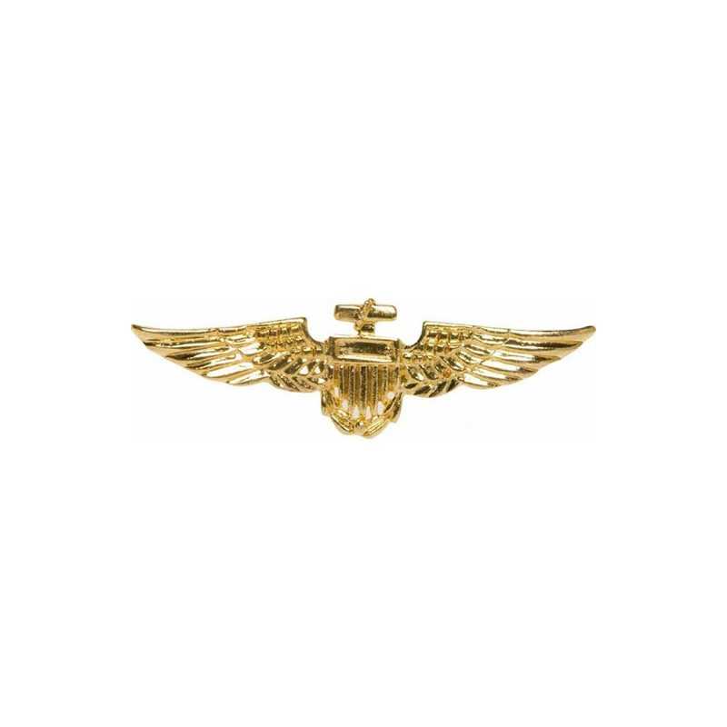 BROCHE AVIATEUR DOREE