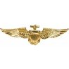 BROCHE AVIATEUR DOREE