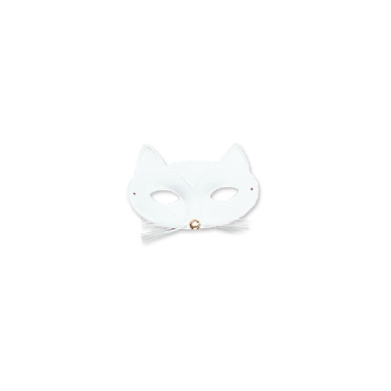 MASQUE LOUP CHAT BLANC