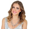 COLLIER BOULES A FACETTES